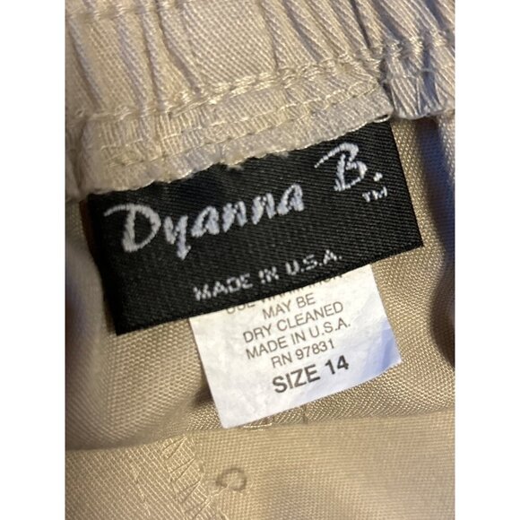 Dyanna B NWT Beige Button Front Maxi Skirt With Waist Belt Tie Size 14 - Picture 5 of 8